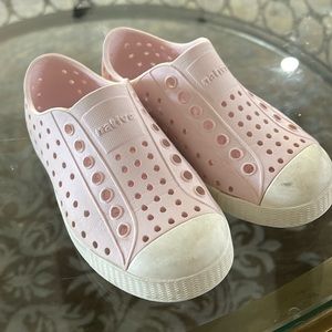 Natives light pink water shoes